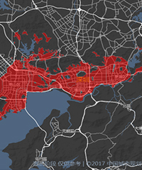 城市路网密度监测平台